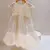 Vestido pérolas babados - loja online