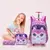Imagem do Kit Mochila Escolar Infantil 3 Peças com Rodinha Gatinha