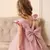 Vestido Infantil Tule Com Pérolas