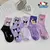 Imagem do Meia Infantil Kit 5 pares Cano Longo Kuromi