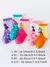 Meia Infantil Princesas Kit 5 Pares