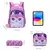 Kit Mochila Escolar Infantil 3 Peças com Rodinha Gatinha na internet