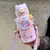 Garrafinha C/ Canudo Squeeze Infantil Garrafa Bebe Térmica Alça na internet