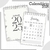 Calendários preto e branco - comprar online