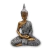 Buda Hindu M - Roupa Prata c/ Pele Ouro