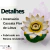 Incensário Cascata Flor de Lotus - Amarelo - Encanto das Pedras 