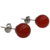 Brinco de Pedra Naturais Bolinha 8mm - comprar online