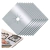 Protector de Cocina Teflon Antiadherente 2 Hornallas Plateado