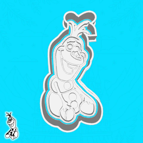 Cortador de Biscoito Frozen - Olaf (sitting) (estilo 2)