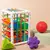 Jogo de classificação de blocos de formas coloridas montessori, habilidade mot na internet