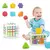 Jogo de classificação de blocos de formas coloridas montessori, habilidade mot na internet