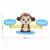 Brinquedo Matemático Montessori para Crianças, Balança Digital do Macaco, Mat