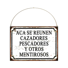 Acá se reúnen cazadores pescadores y otros