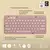Teclado Logitech K380S Bluetooth Rose - Pebble Keys 2 - tienda online