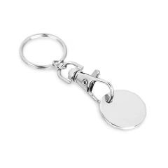 Chaveiro em metal com formato de moeda - comprar online