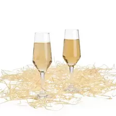 Jogo De Taças De Vidro P/ Champagne 186 Ml - 2 Pçs - Não Acompanha A Garrafa na internet