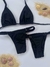 Conjunto Cortininha Fita Malha Premium - Preto
