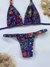 Conjunto Cortininha Fita Malha Premium Tropical - Azul Vibrante