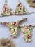 Conjunto Cortininha Fita Malha Premium Tropical - Creme