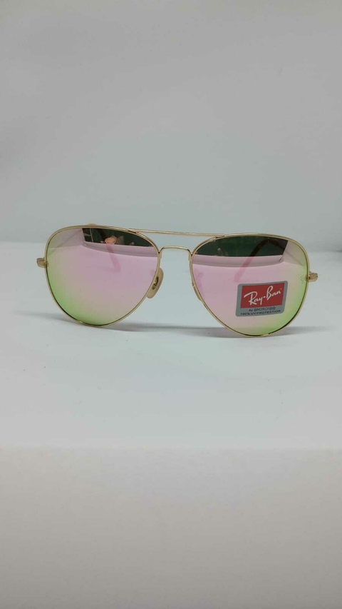 RAY BAN 3026 AVIADOR DORADO ESPEJADO ROSA
