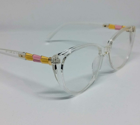 ARMAZON TRANSPARENTE 8879 CON DETALLE EN PATILLA