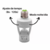 Sensor de Presença Lâmpada Luz Iluminação Bocal 360 Soquete E27 Fotocélula GYD - loja online