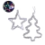 Pisca Pisca Natal LED Colorido Estilo Cascata Modelo Arvore e Estrela Cadente Altomex AL-3712 110v - MSL Eletrônicos