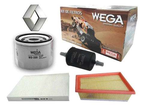 415- KIT FILTROS WEGA WKL-7002 RENAULT DUSTER. CONTIENE: WO200 / FAP9273 / FCI1630 / AKX1397