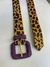 CINTO ANIMAL PRINT FIVELA ROXA