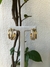 BRINCO ARGOLA TRIPLA COM ZIRCÔNIA