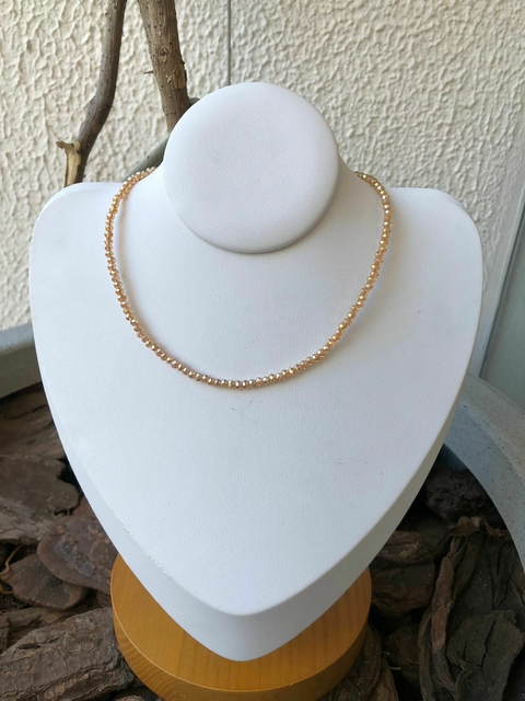 CHOKER MINICRISTAIS ROSÉ