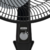 Ventilador Turbo Power Pared Negro Samurai - comprar online