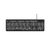 Teclado Com Fio Light 3 Níveis E Led Ajustável Teclas Silenciosas E Conexão Usb - Preto - Tc268