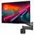 Suporte Para Monitor Até 26" Articulado Para Painel Canaletado Com Regulagem De Altura Octoo CLIPWAY-C1 (Titanium)