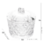 Açucareiro de Cristal de Chumbo Diamante 10x10cm - comprar online