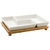 Conjunto 2 Petisqueiras Porcelana Branca c/ Bandeja Bambu - comprar online