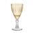 Taças Água e Vinho Cristal Âmbar Com Borda Dourada 275ml 6 Peças