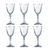 Conjunto Com 6 Taças Cristal Para Vinho 250ml - comprar online