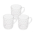 3 Canecas Para Café de Vidro Diamond 250ml