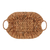 Imagem do Cesta de Fibra Natural Com Alça de Metal Revestida em Fibra 38x27x9cm Lyor (506