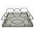 Bandeja em Metal Com Espelho Retangular Prata 35x25x7,5cm na internet
