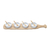 Bandeja Bambu Com 4 Molheiras e Colheres - comprar online