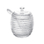 Imagem do Açucareiro de Cristal Com Colher e Tampa Colmeia 210ml