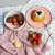 Sousplat Rosa Com Borda Dourada 25,2x2,5cm - loja online