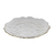 Sousplat Transparente Borda Dourada