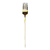 Jogo Garfos Slim Prata e Dourado Com 4 Peças