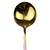 Jogo Colheres Slim Rosa e Dourado Com 4 Peças