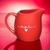 Leiteira De Porcelana Lamour Vermelho 245ml
