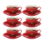 Conjunto de Xícaras Porcelana Lamour Vermelha 160ml