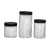 Pote de Vidro 3 Peças 1,7L 1,2L E 800ml